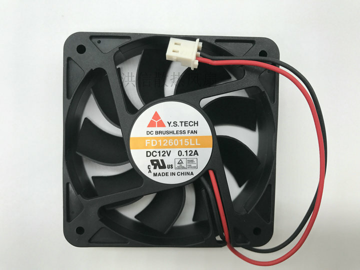 1pcs  Y.S.TECH FD126015LL DC12V 0.12A 6015 Silent Fan 2pin