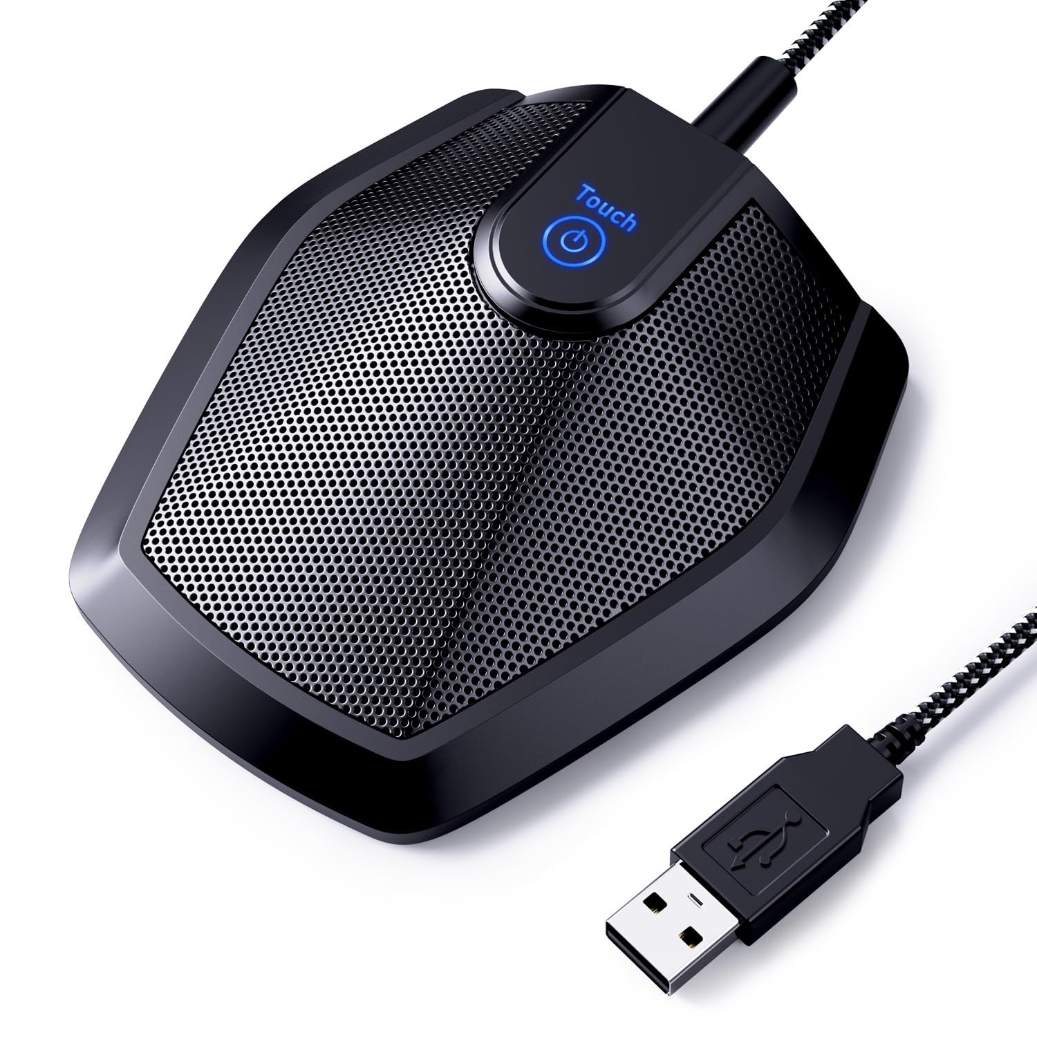 Conference USB Omnidirectional Condenser PC Microphone Video Recording Skype