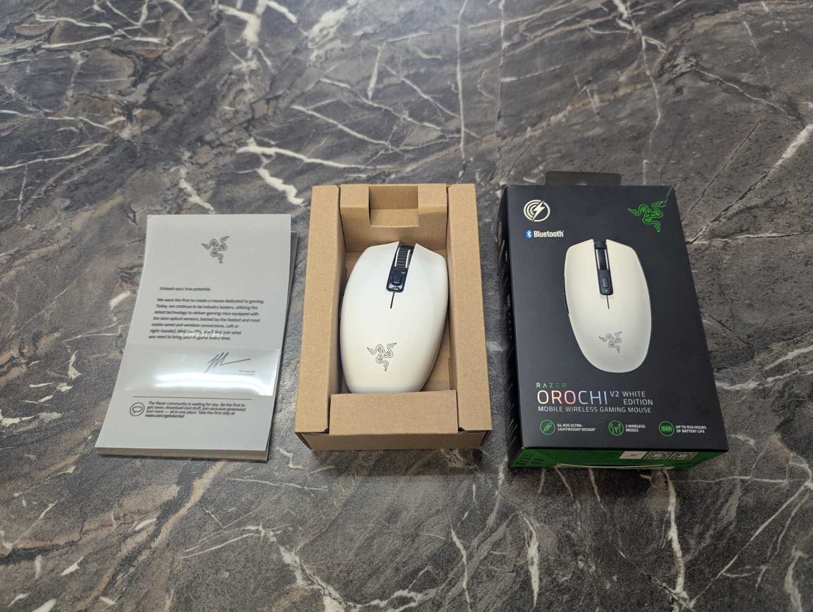 Razer Orochi V2 Mobile Wireless Gaming Mouse - White Edition