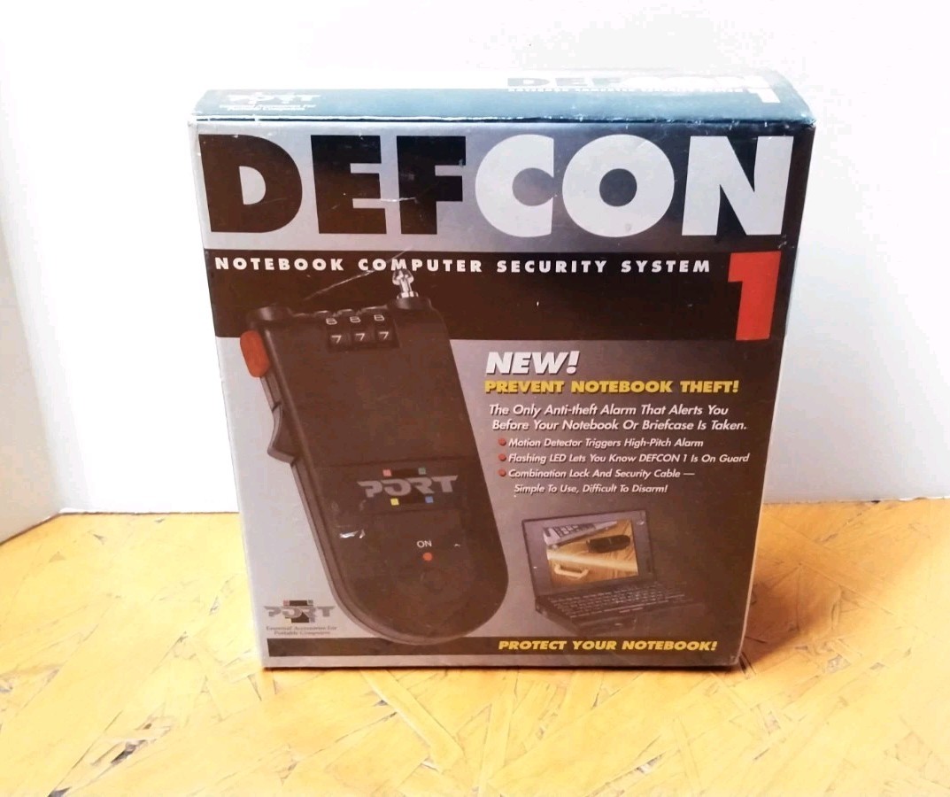 New/Sealed DEFCON 1 Notebook Computer Security System