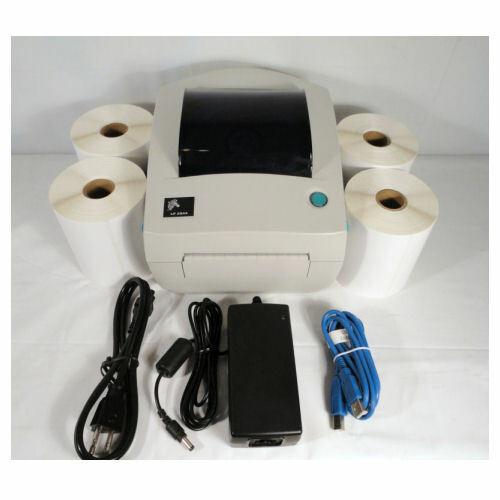 Zebra LP2844 Direct Thermal Label Shipping Tag Printer + 1000 Labels