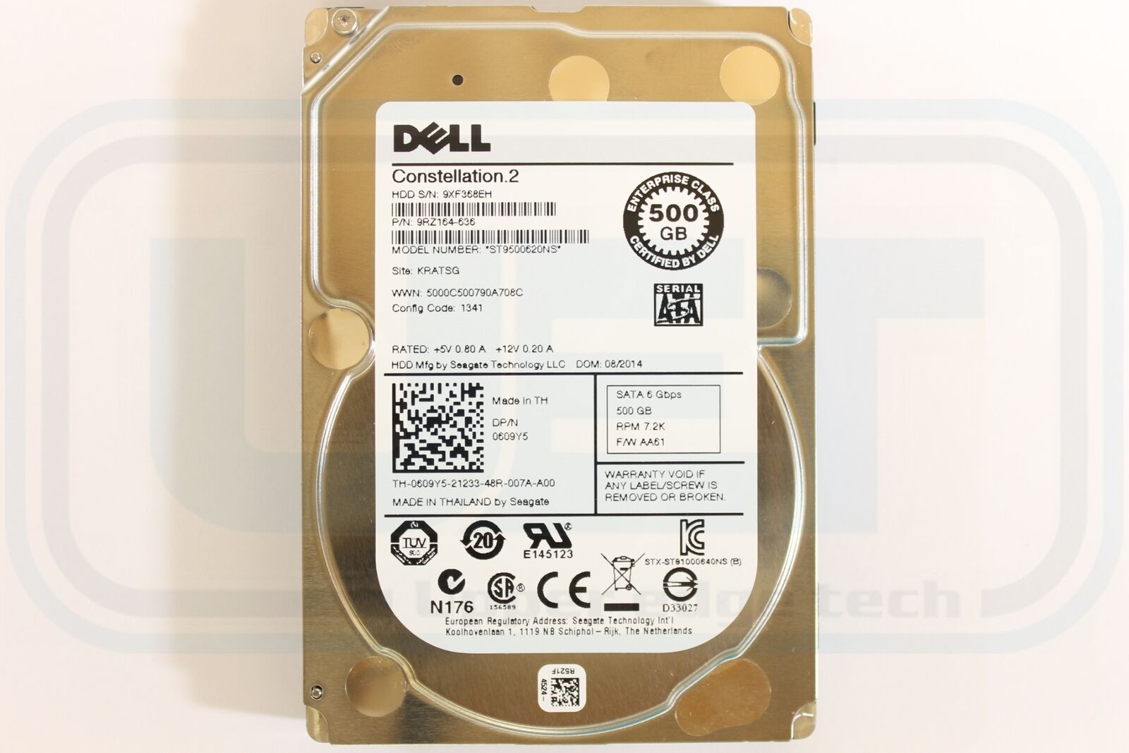 Dell 609Y5 Enterprise Server 15mm 2.5 500GB 7200 HDD SATA Tested Warranty