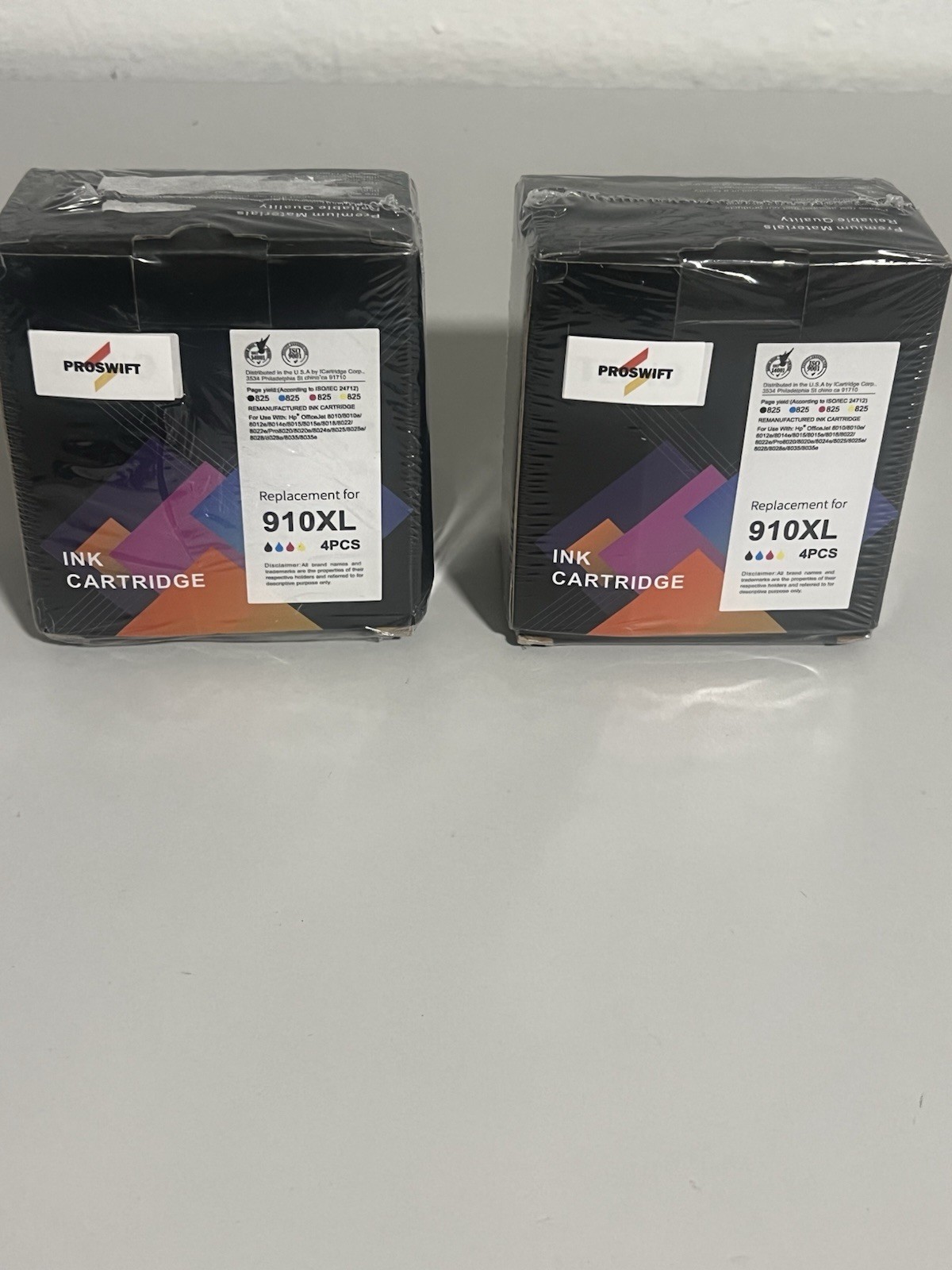 Lot 2 Pack 910XL Ink Cartridges Combo Pack for HP 910XL 910 Ink