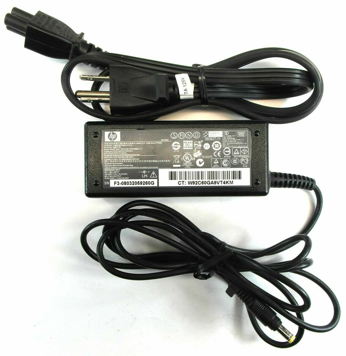 Original Charger Power Supply Cord For HP Pavilion DV2000 DV6000 DV6700 65W