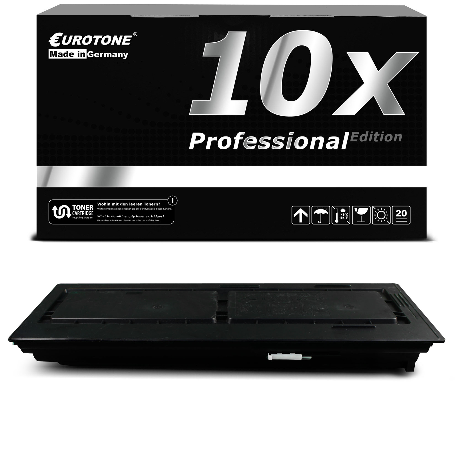 10x Eurotone per Cartridge for Kyocera Taskalfa 181 180 221 220