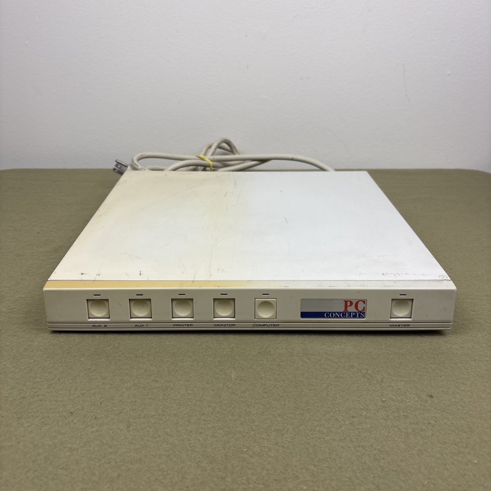 PC Concepts Power Tap 8510 Surge Protector Power Center Tested Working Vintage