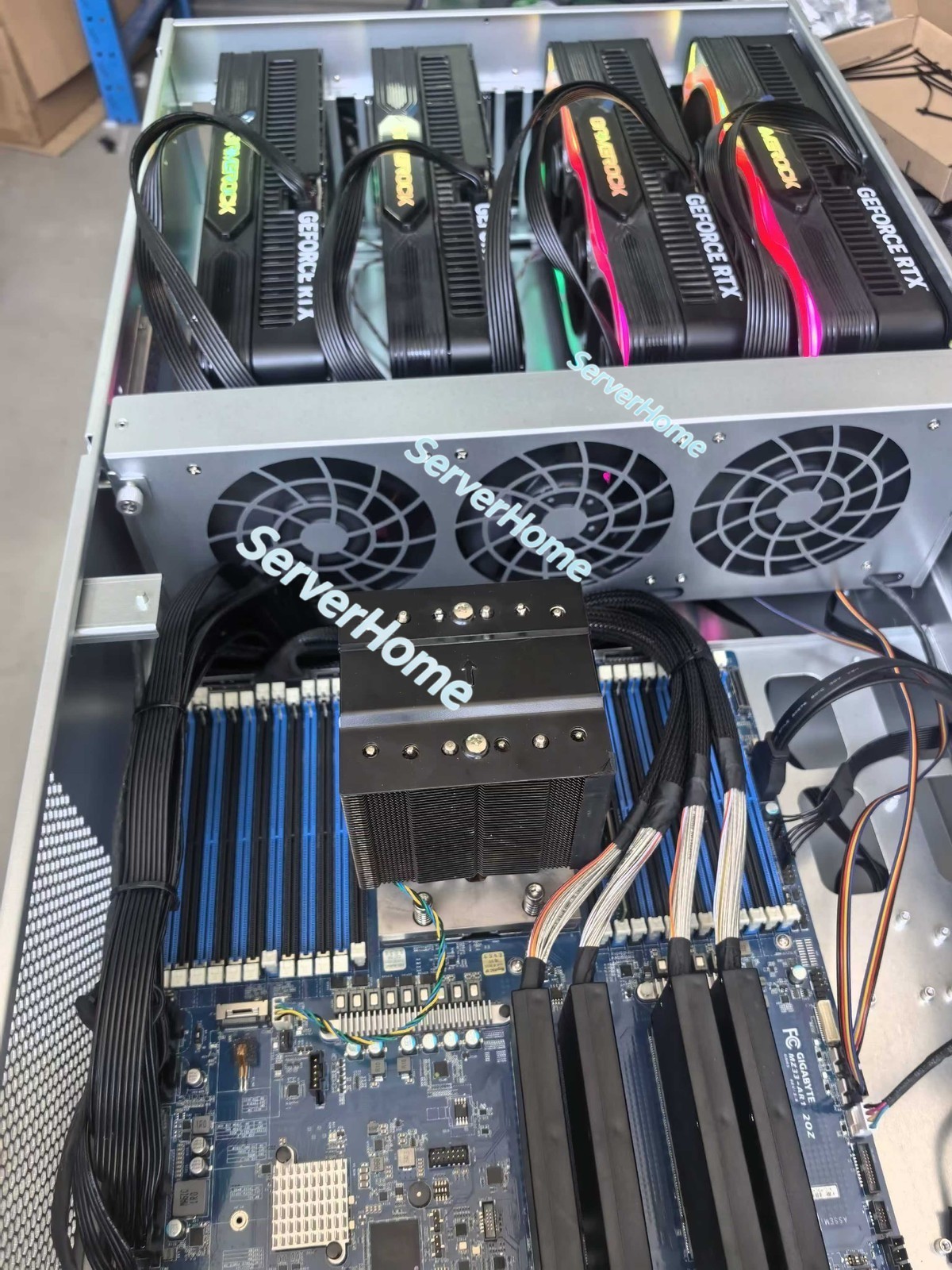 ASRock RACK 6U Server Chassis 8GPU PCIe 5.0 X16 Bandwidth For AMD 9004-9005