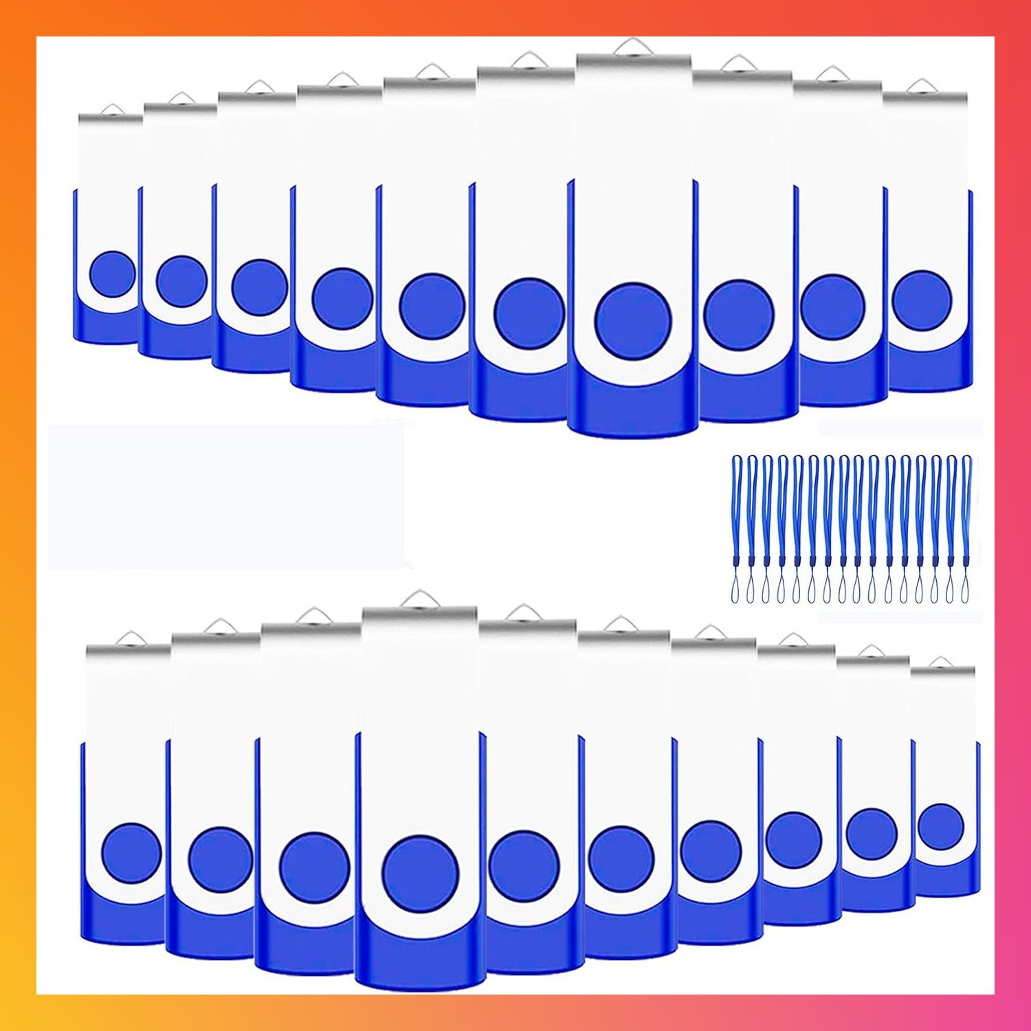 50 Pack 4GB Bulk USB Flash Drives Thumb Memory Sticks Storage Blue