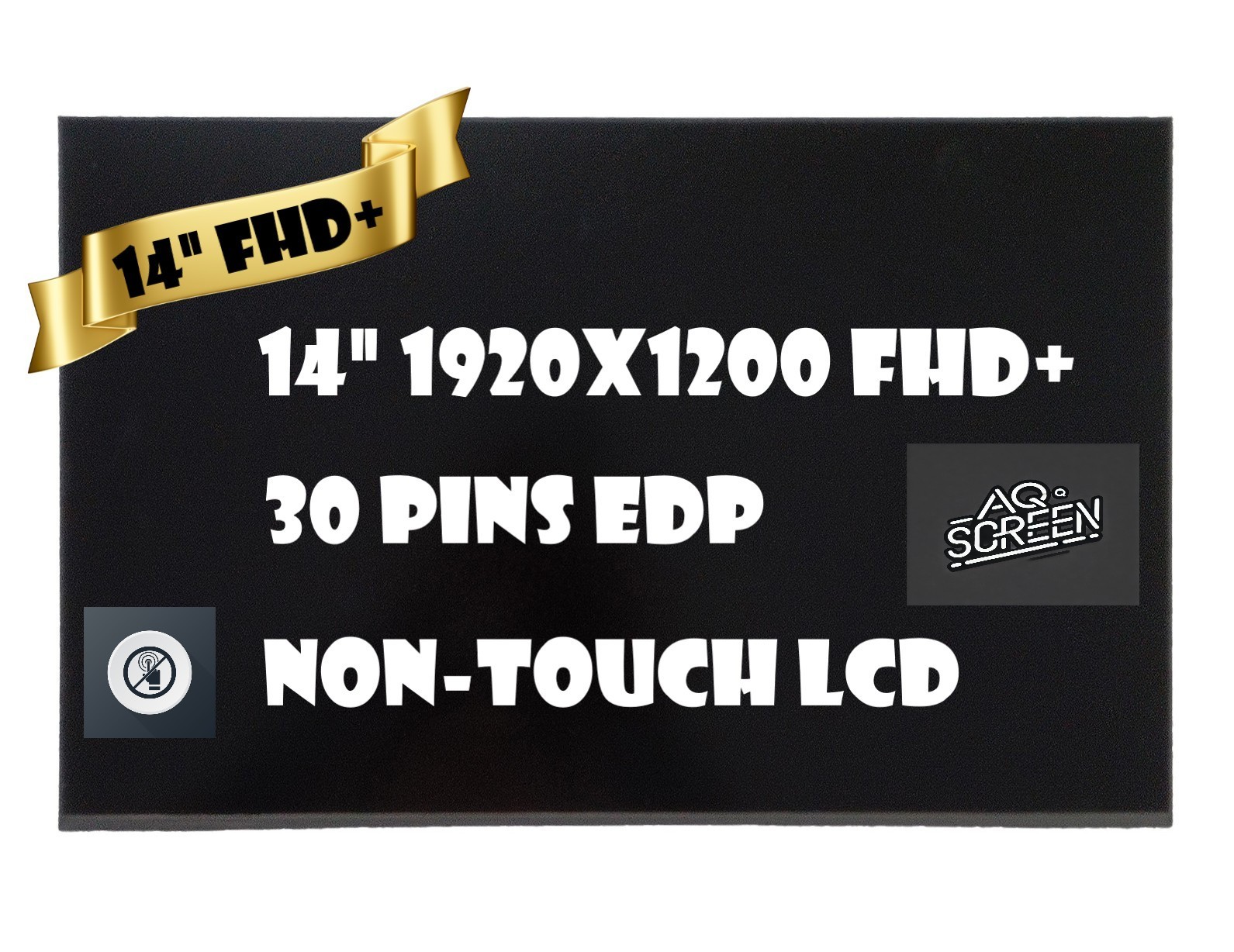 Dell DP/N 4RJCP 04RJCP LCD LED Screen 14" FHD+ edp 30 pins Non-Touch Display New