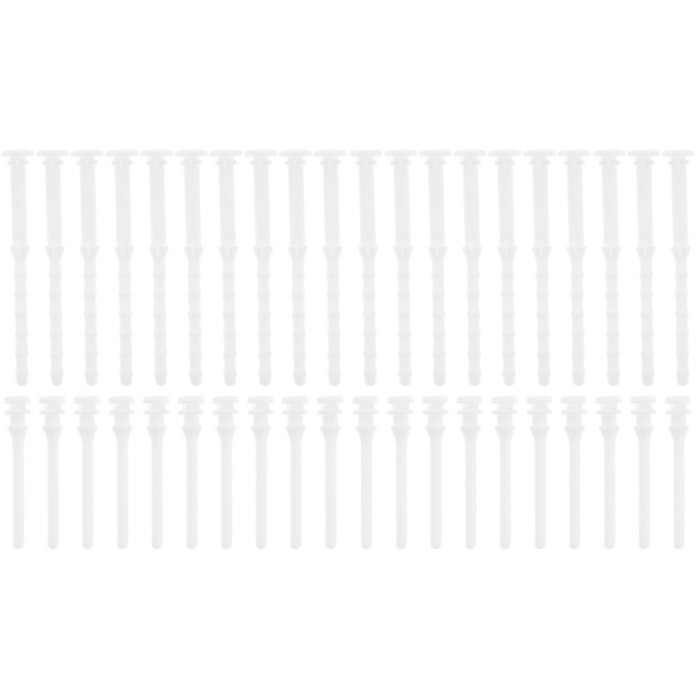 40Pcs Pc Fan Screws White Silicone Rubber Soft Flexible Noise Absorbing Set