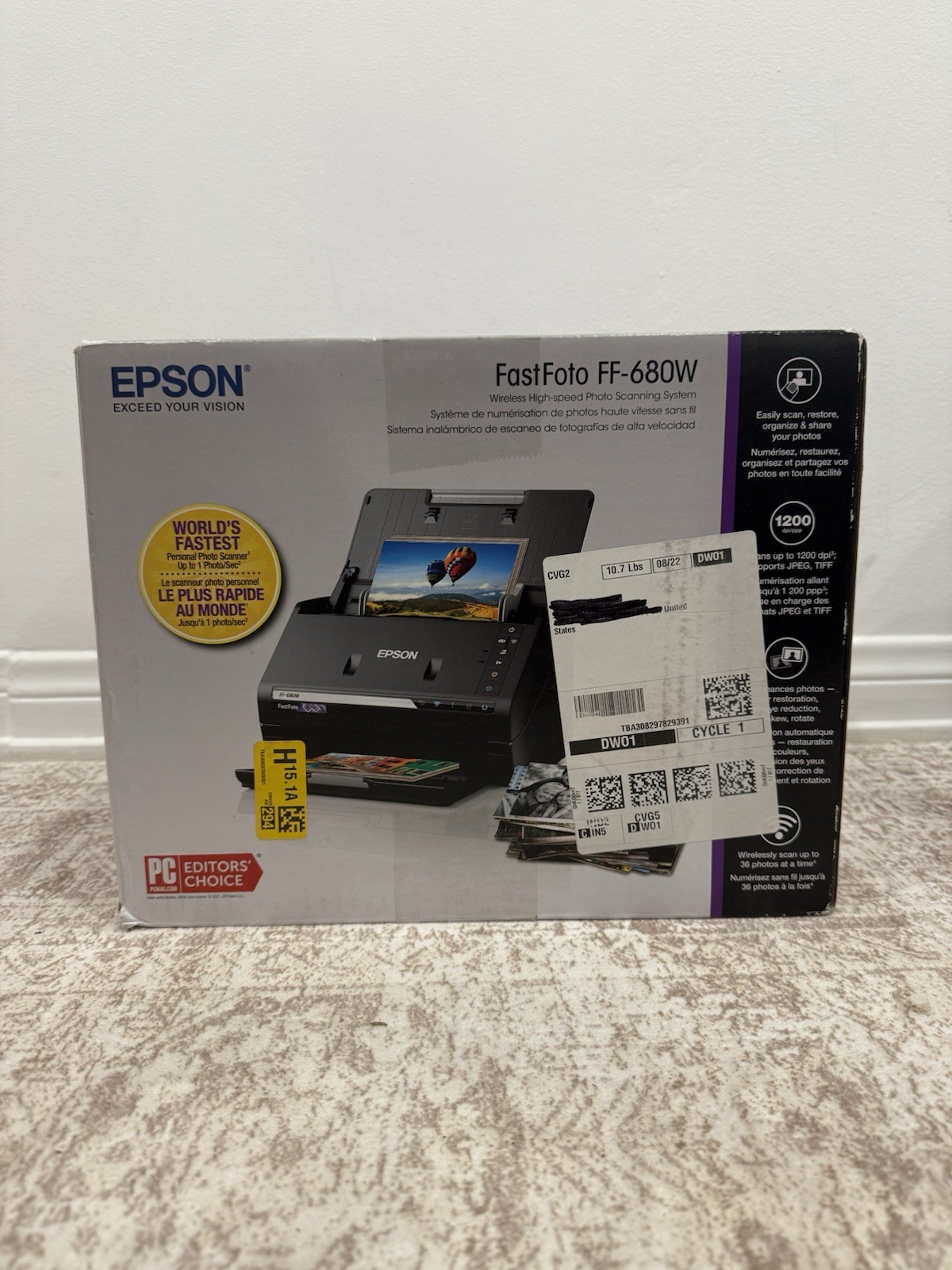 Epson FastFoto FF-680W Photo Scanner (B11B237201) New - 