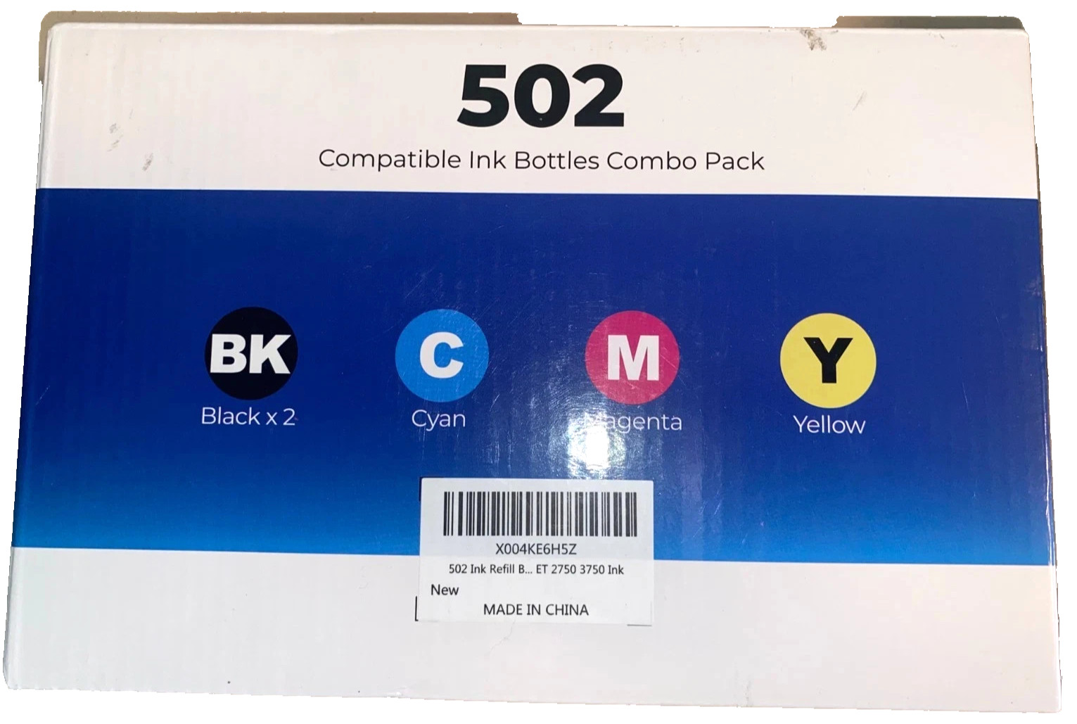 5-Pack Epson 502 Compatible Ink Bottles Combo Set