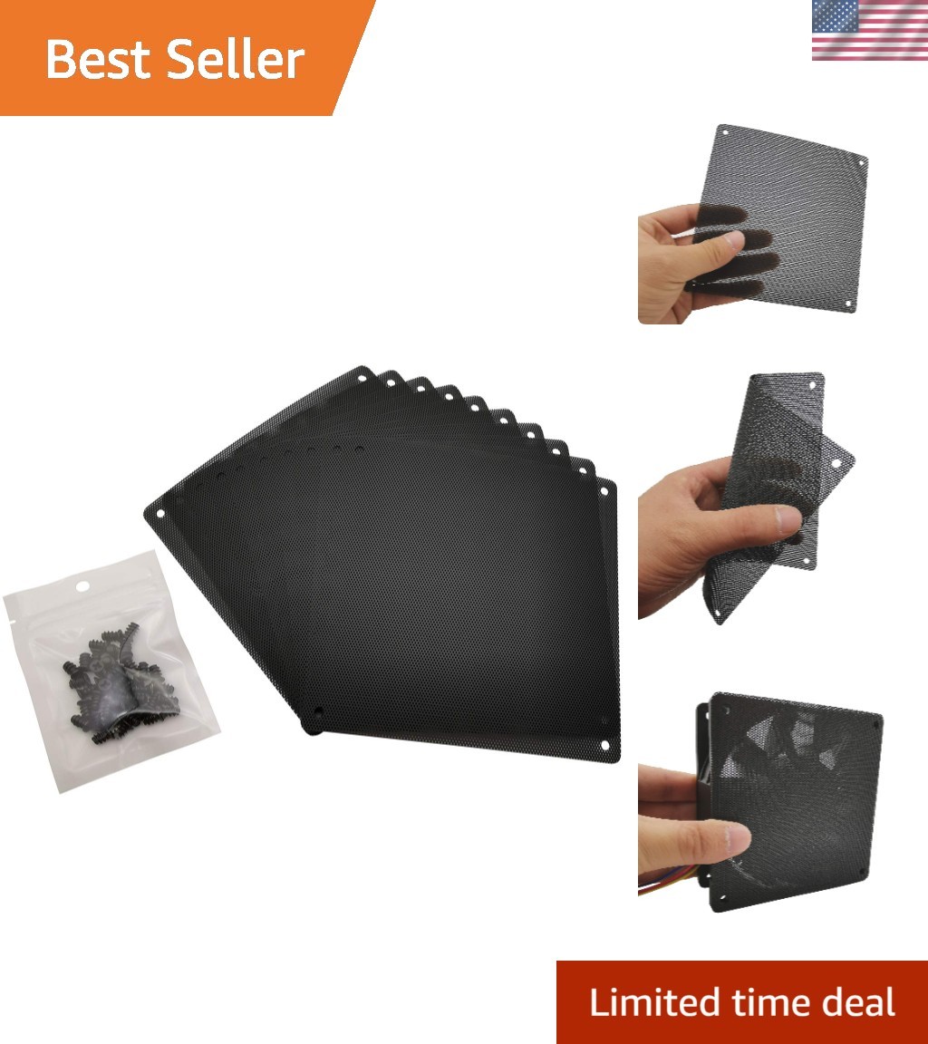 Universal 120mm PC Fan Dust Filter Screen with Secure Installation Screws