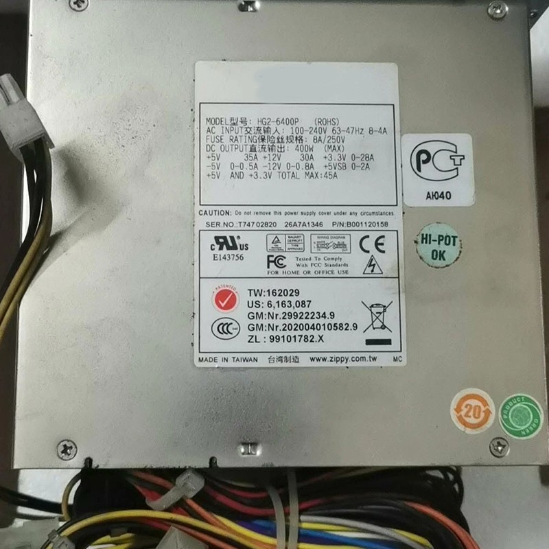 Used For HG2-6400P HG26400P 400W Workstation Power Supply