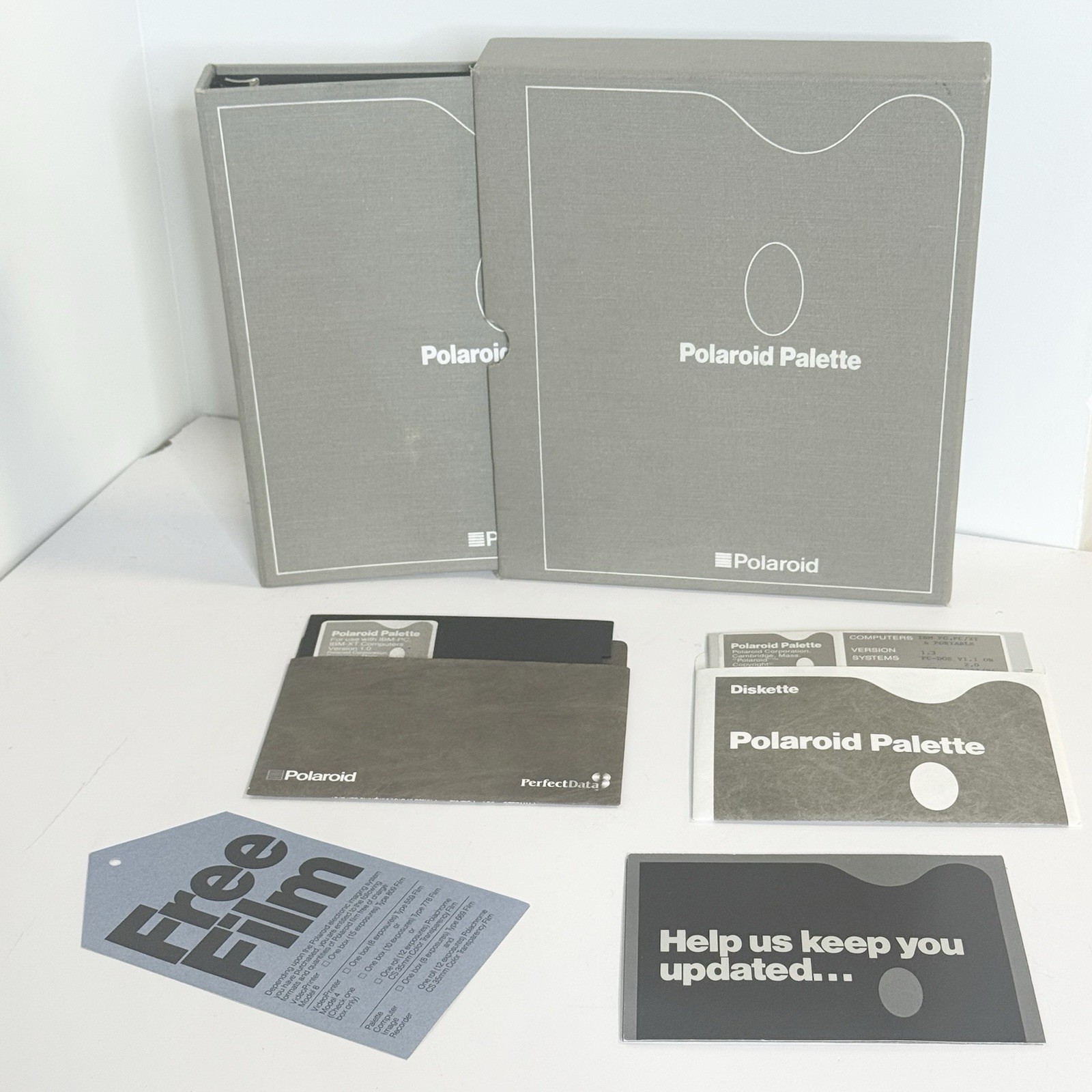 Polaroid Palette IBM PC XT Image Recording System Software 5.25 Disk Vintage