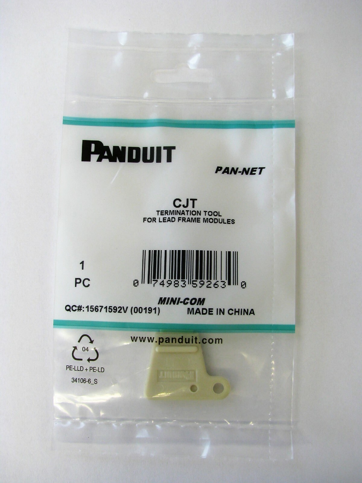 Panduit CJT Termination Tool for Mini-Com Mini-Jack and NetKey Jack Modules