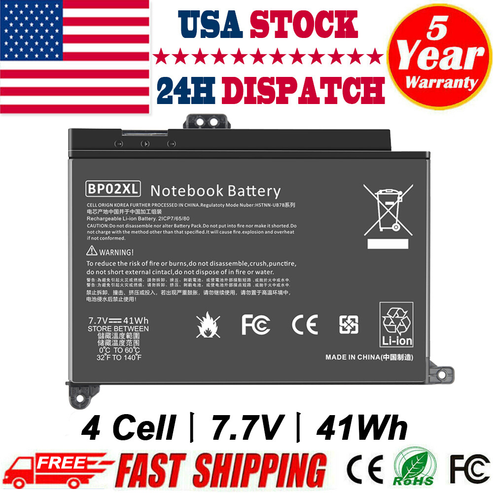 BP02XL Battery For HP Pavilion 849569-541 849909-850 849569-421 HSTNN-LB7H