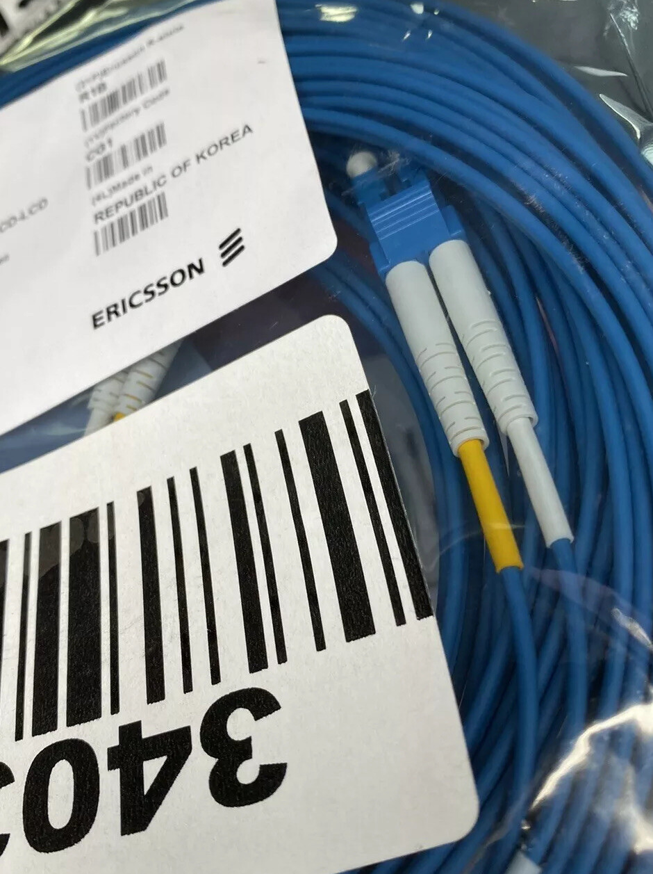 Ericsson TSR3913072/20M BB CSR 60ft Blue Fiber Patch Cable 2G657 LC-LC Duplex