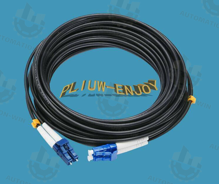 30M Black Armored Fiber Cable Duplex Fiber Optic Patch Cord LC-LC SM 9/125 1P