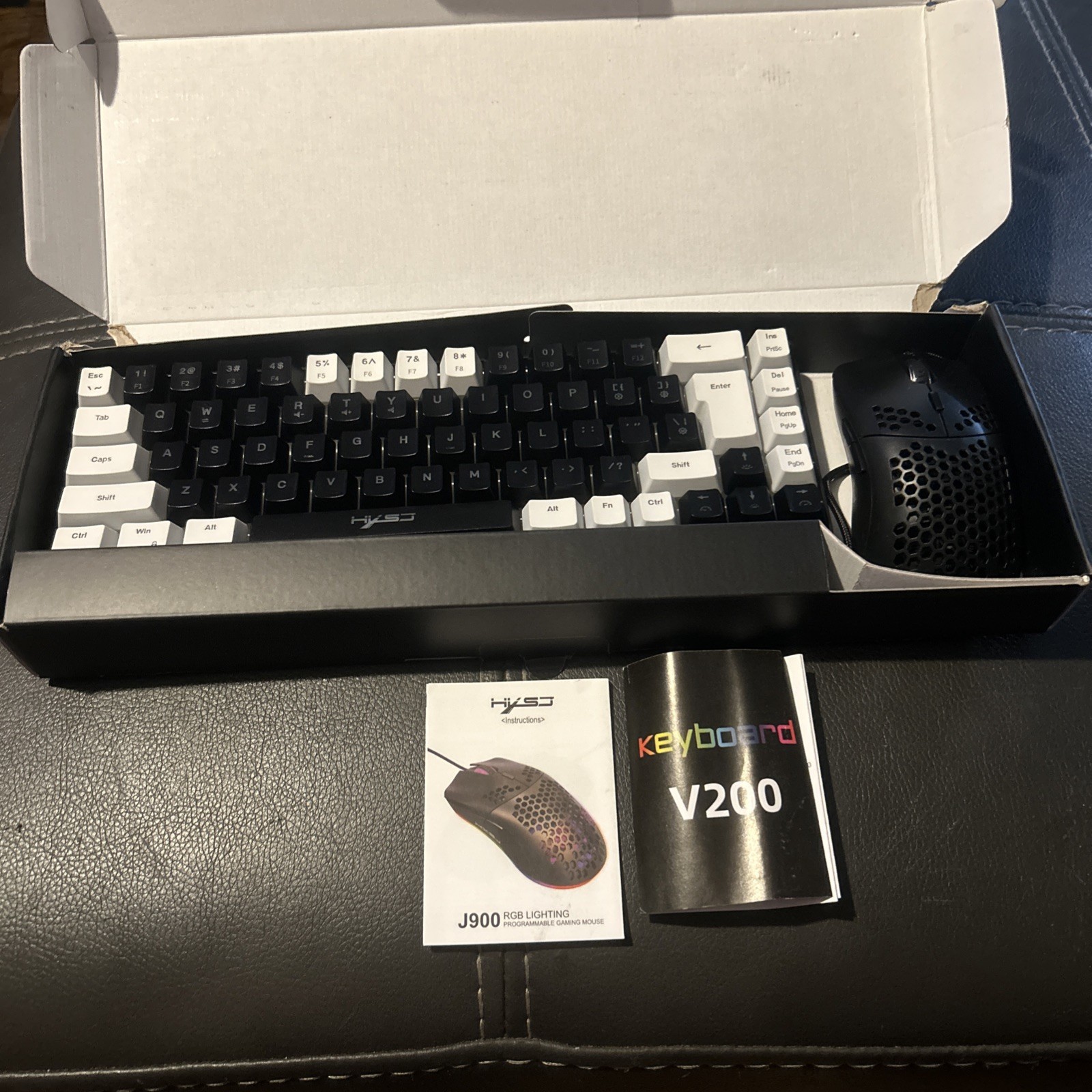 HXSJ Wired USB Gaming Keyboard - Wired Connectivity, J900 Mouse, Wired