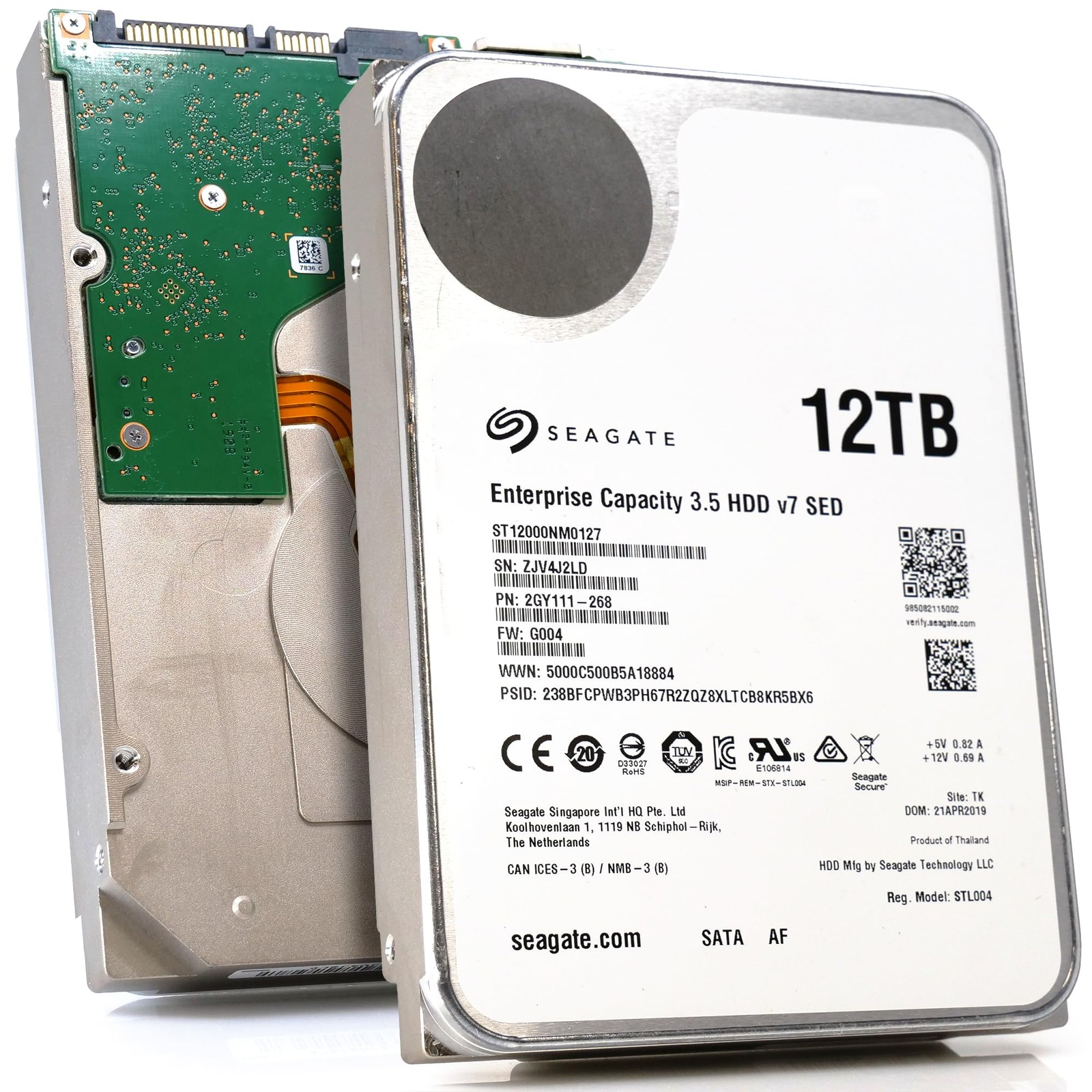 Seagate Exos x12 12TB SATA 6Gb/s 256MB Cache Enterprise Hard Drive 3.5in
