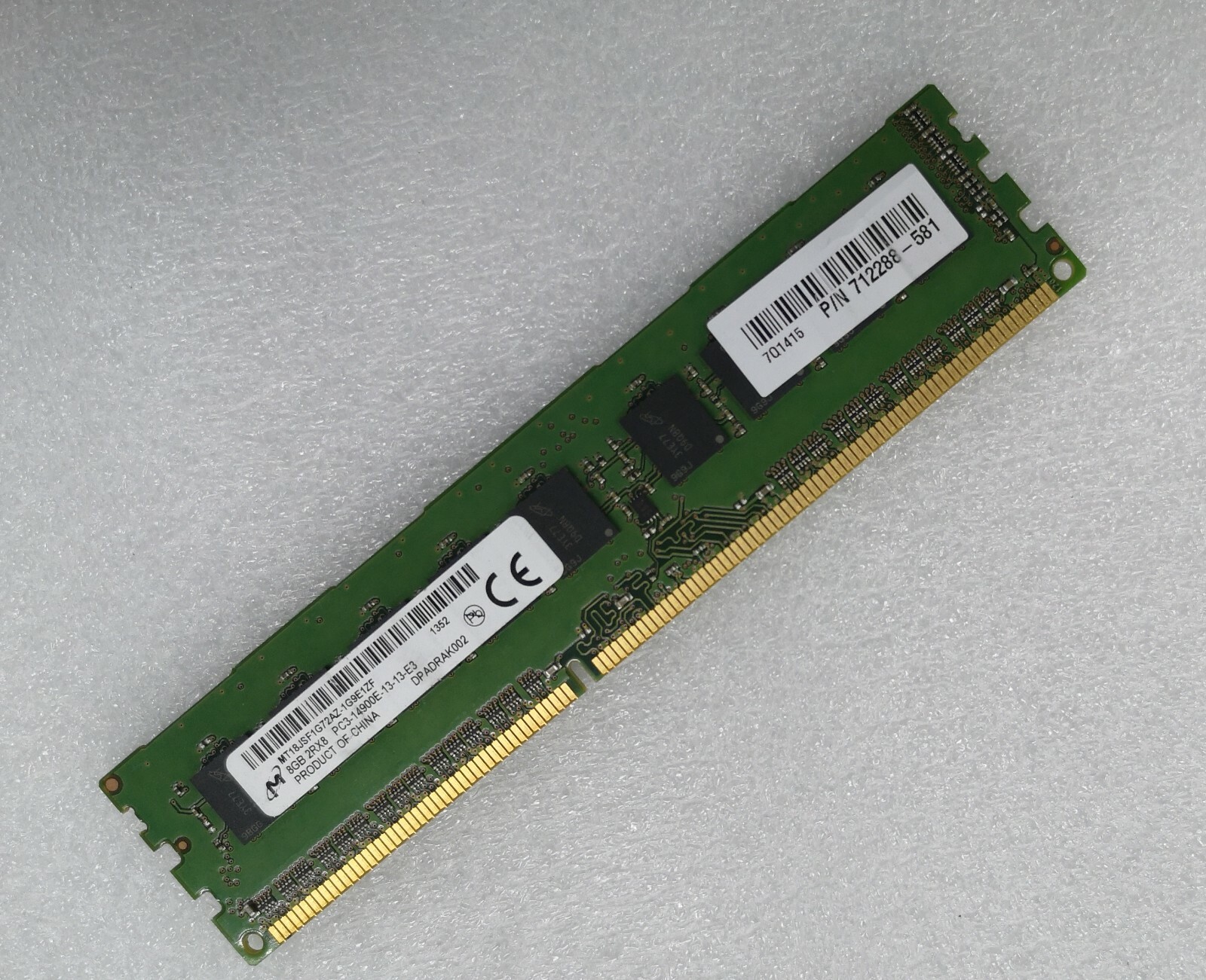 MT Micron 8GB DDR3 1866 ECC UDIMM RAM 2Rx8 PC3-14900E for DELL HP Lenovo Acer