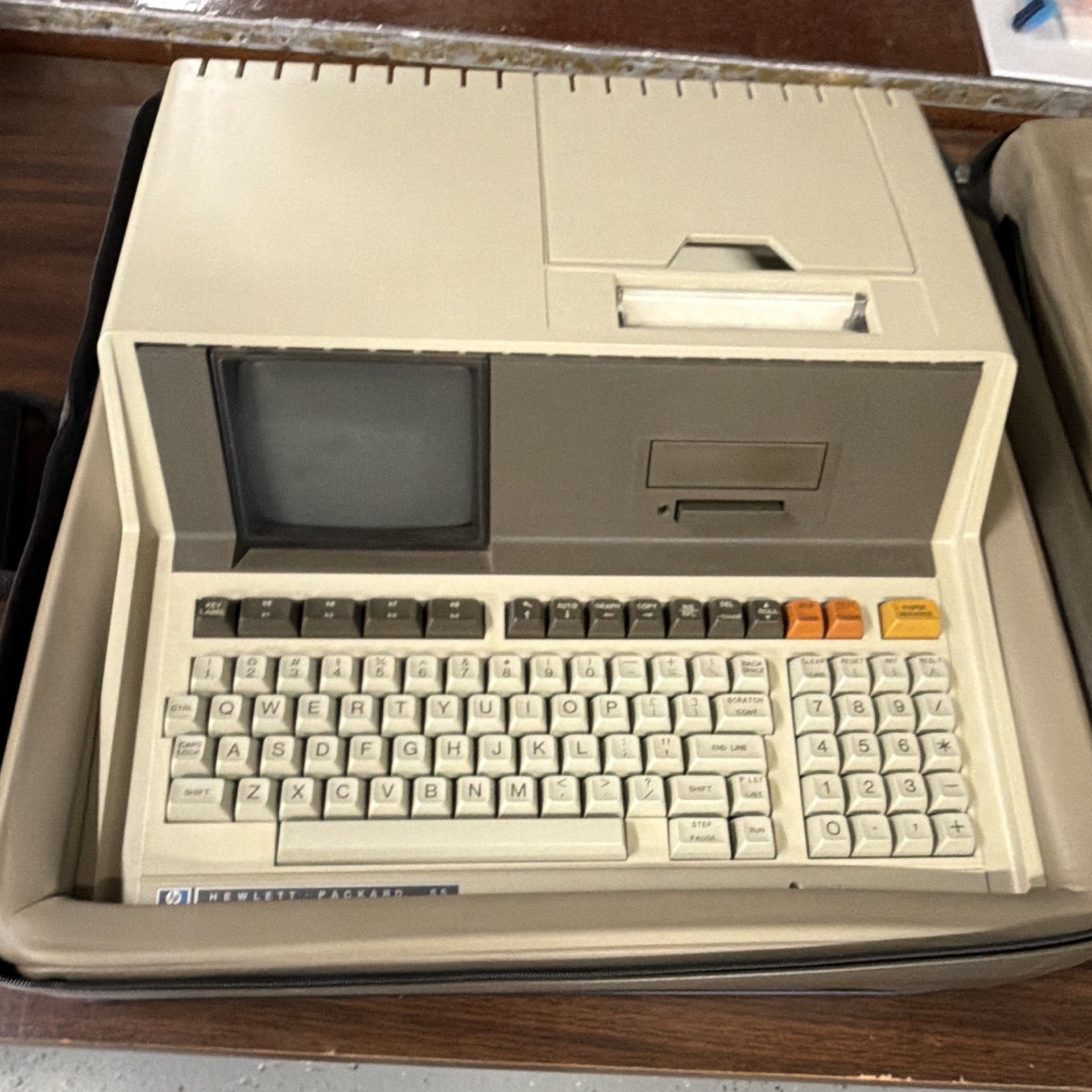 Hewlett-Packard HP 85 Vintage Home Computer w/ Printer, Case & Manuals