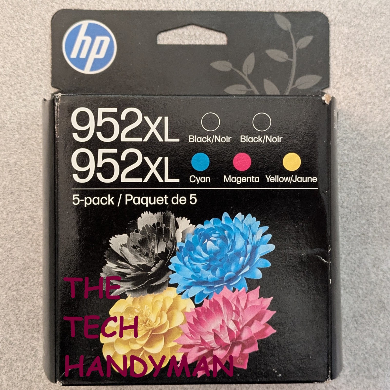 5-PACK HP GENUINE 952XL BLACK & COLOR INK (RETAIL BOX)  * * * * * (12/2027+)