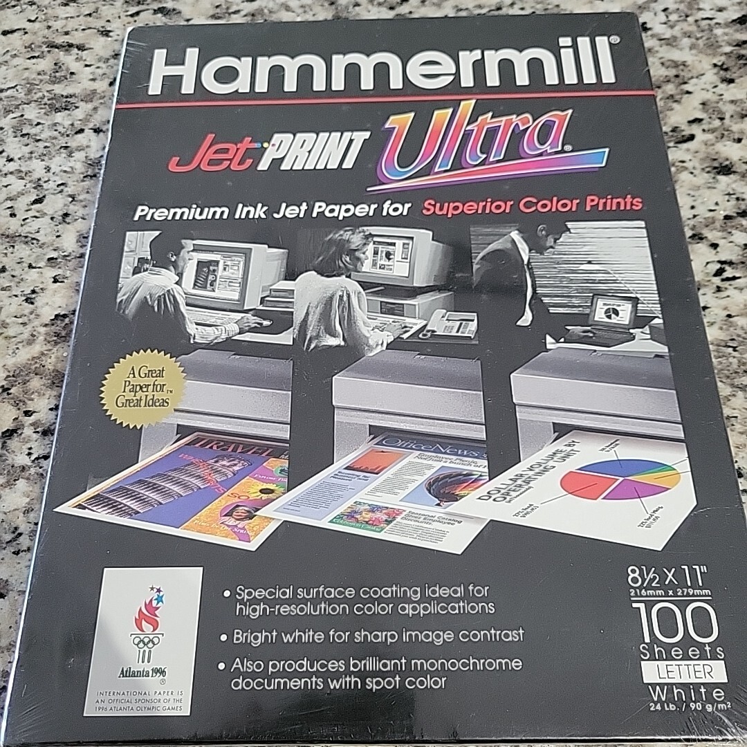 Hammermill JET Print ULTRA Premium 8.5" X 11" Ink Jet Paper 100 sheets UNOPENED