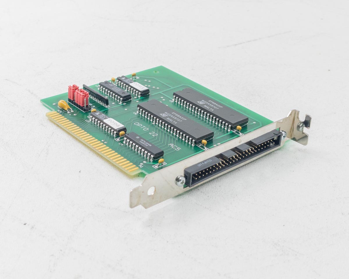 Opto 22 AC5 G4 PC Adapter Card ISA Bus I/O Rack Interface w/ Data Sheet