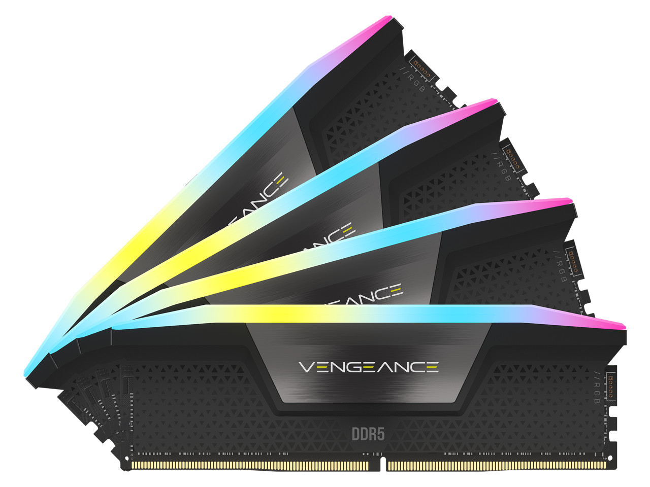CORSAIR Vengeance RGB 96GB (4 x 24GB) 288-Pin PC RAM DDR5 6400 (PC5 51200) Deskt
