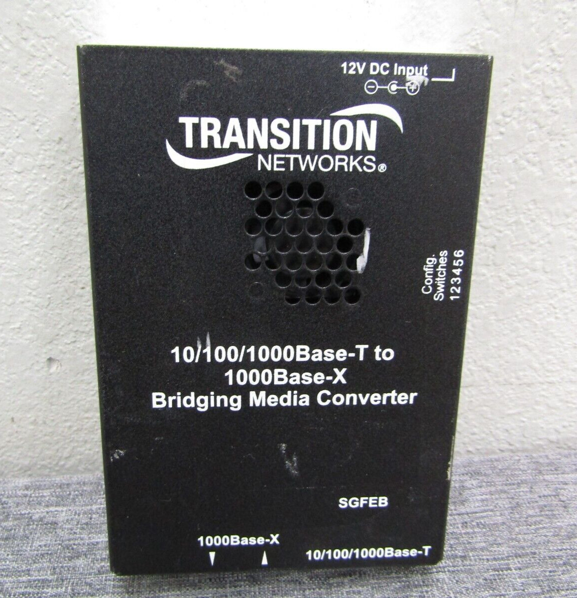 Transition Networks 10/100/1000Base-T To 1000BASE-X Converter SGFEB1013-120