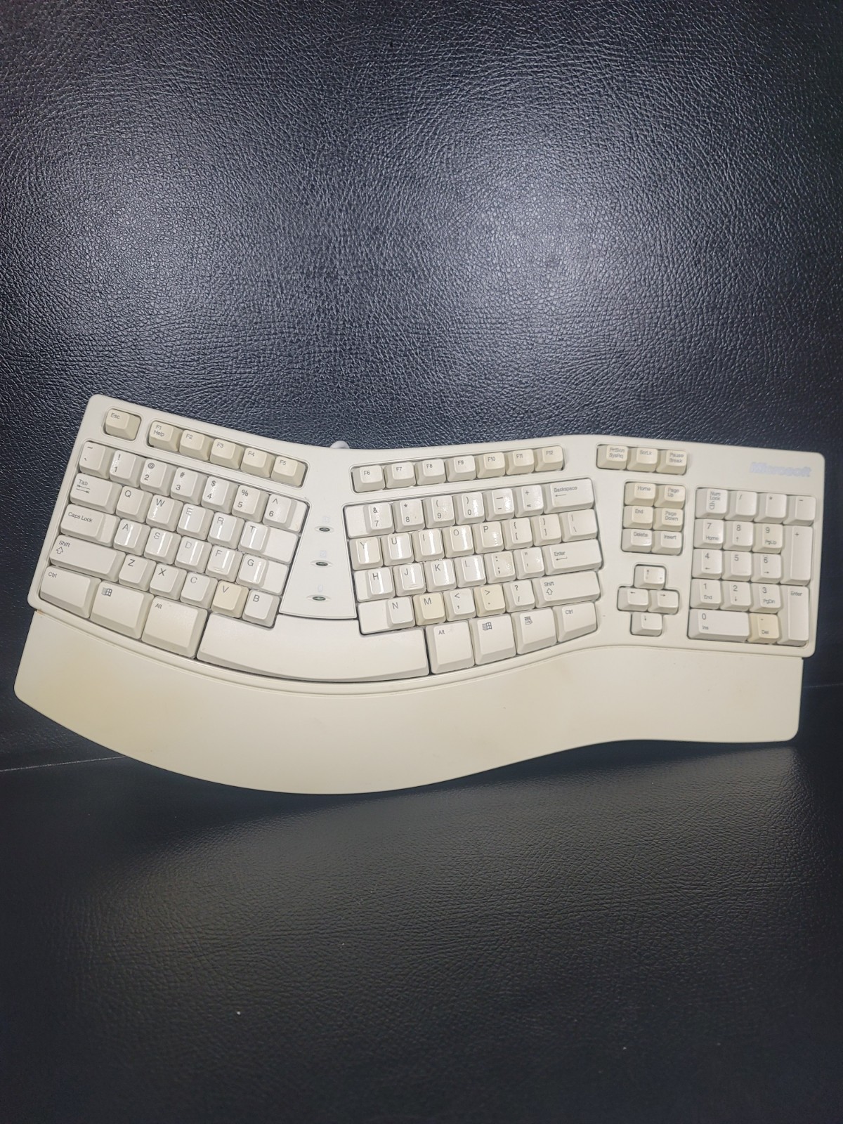 Microsoft Natural Keyboard Elite KU-0045 Ergonomic Split Wired USB Grey Vintage
