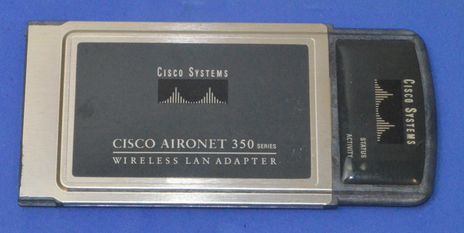 Cisco Aironet 802.11b 2.4gHz Wireless Card (PCMCIA) Type II *Used* AIR-PCM352