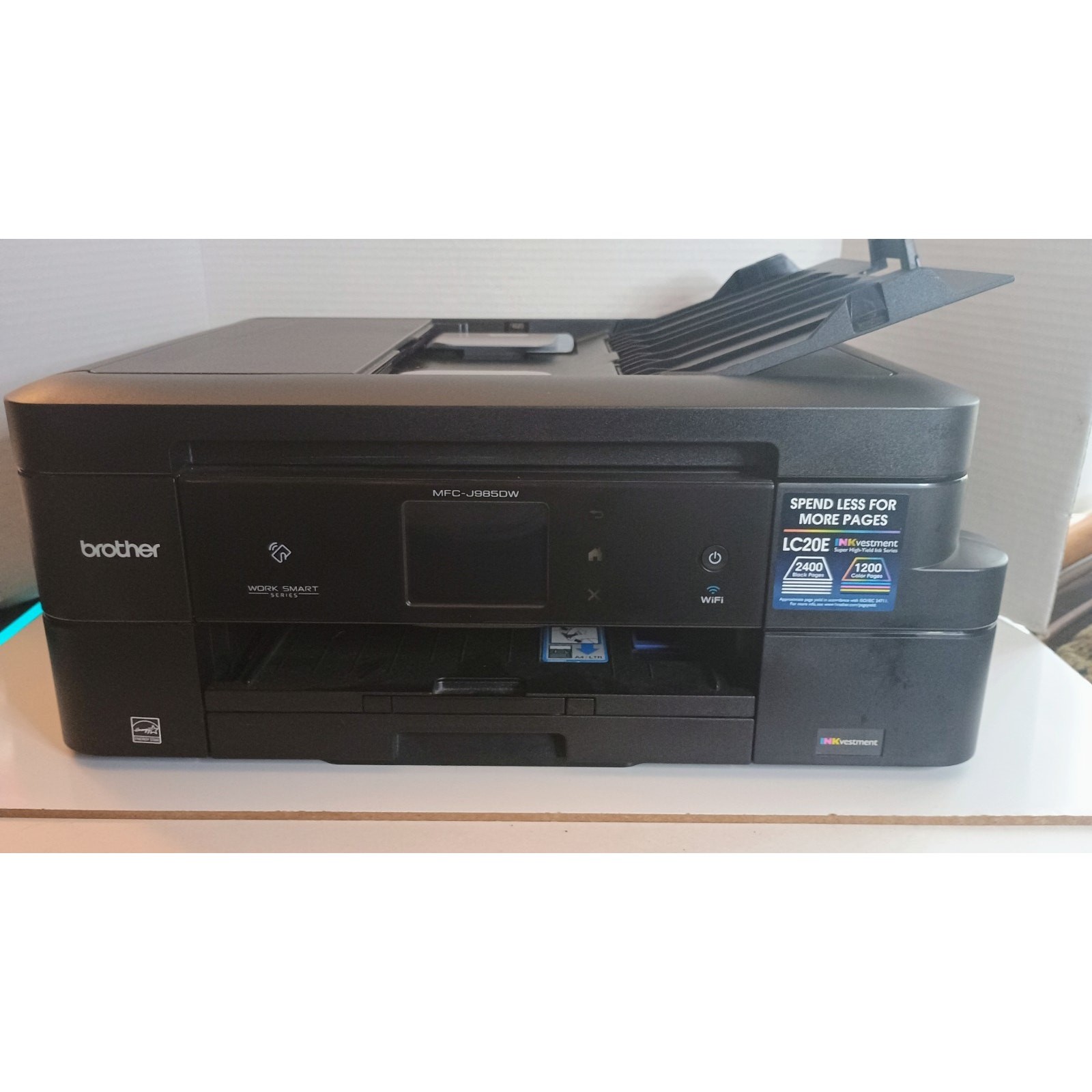Brother Printer Model MFC-J985DW Tested **Clogged Head** Printer Works Otherwise
