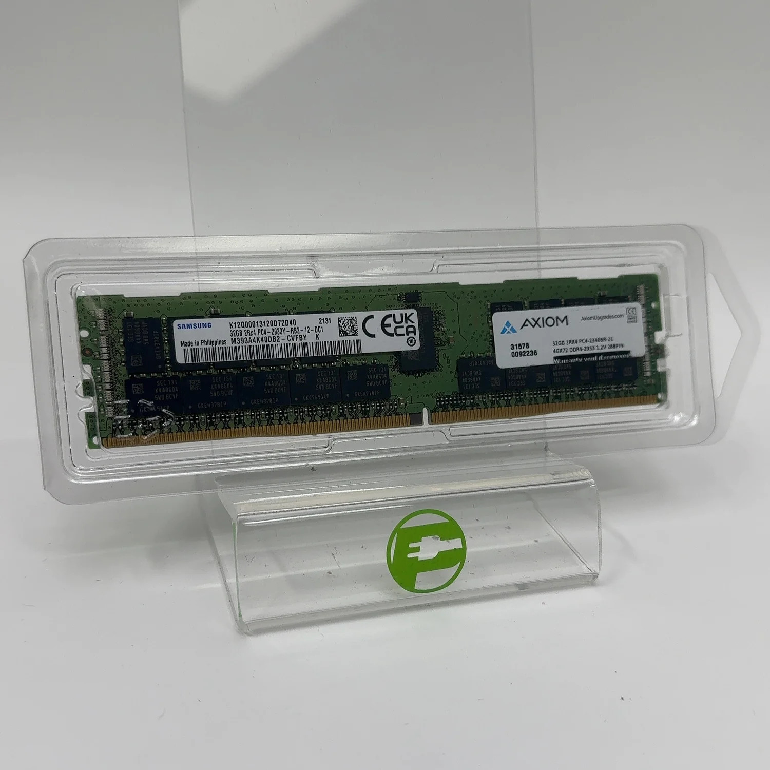 New Samsung Green 32GB (1x32GB) RAM DDR4 2933MHz M393AK40DB2-CVFBY