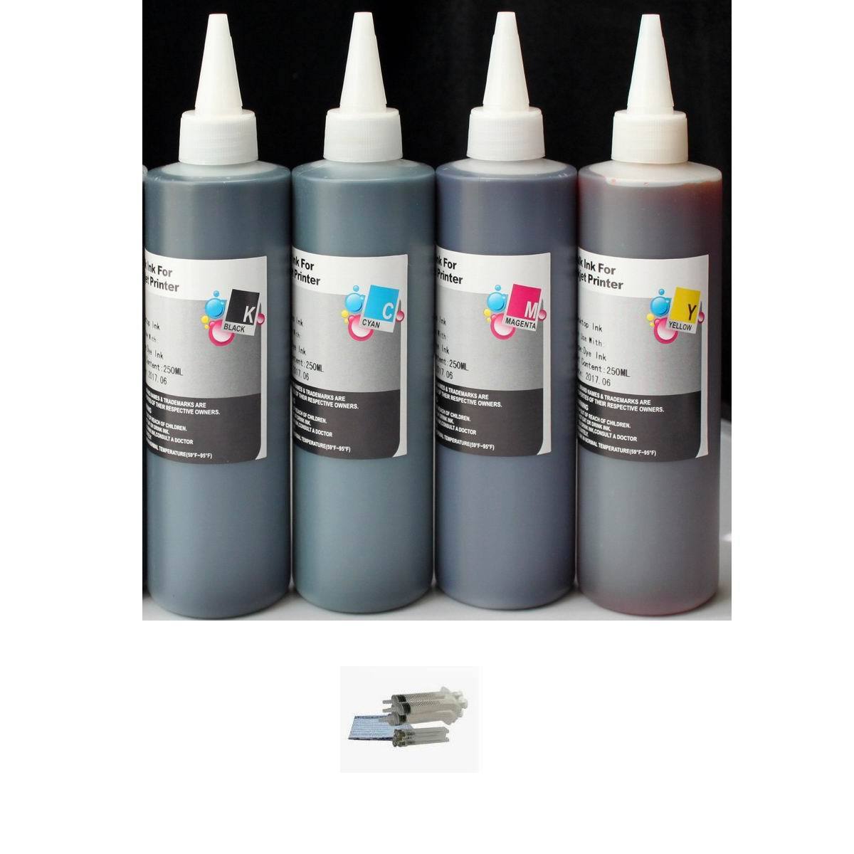 4x250ml Refill Ink for Brother LC75 LC79 LC71 LC-75 LC-79 printer cartridges
