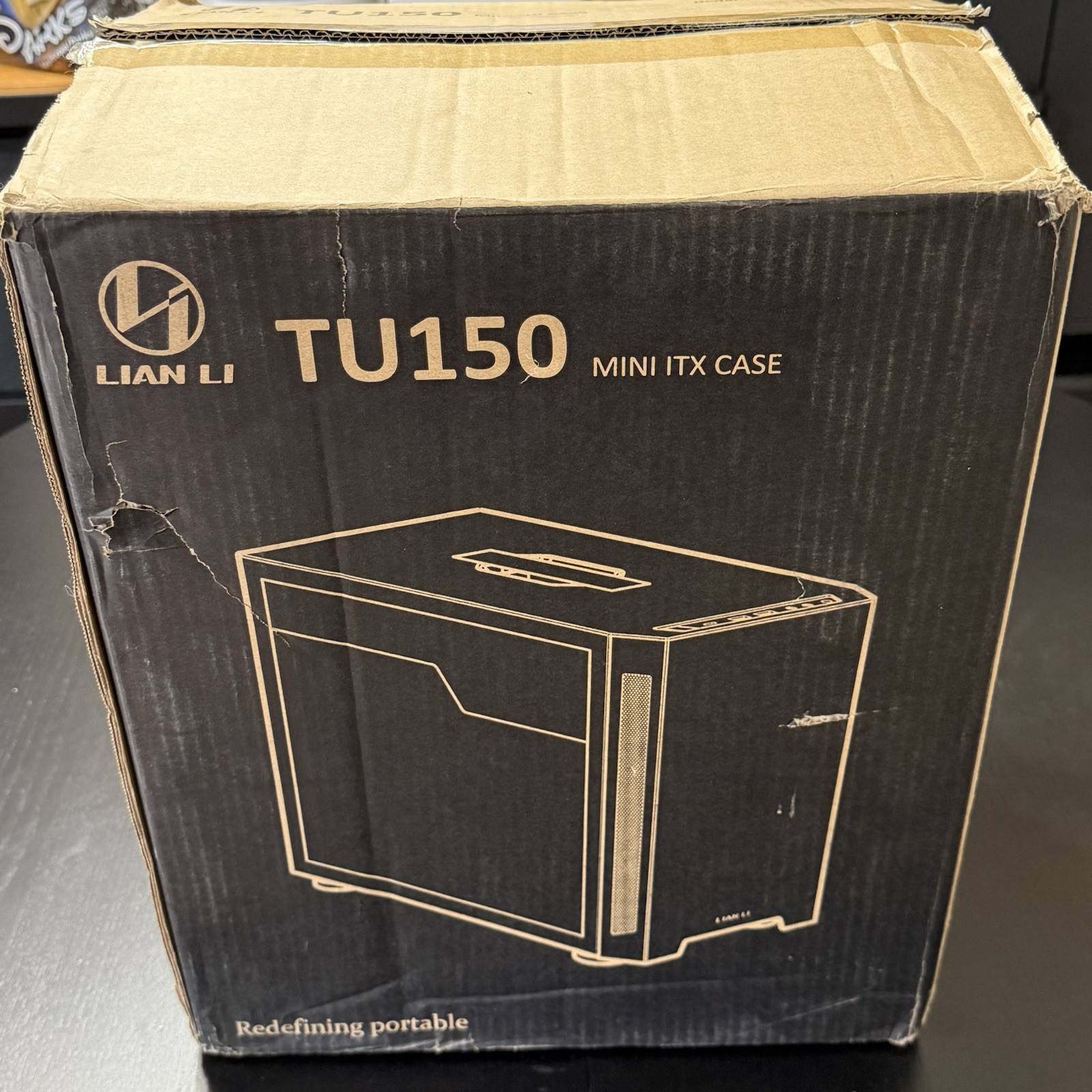 Lian Li TU150 Mini ITX  DTX PC Computer Case Portable Black - Brand New