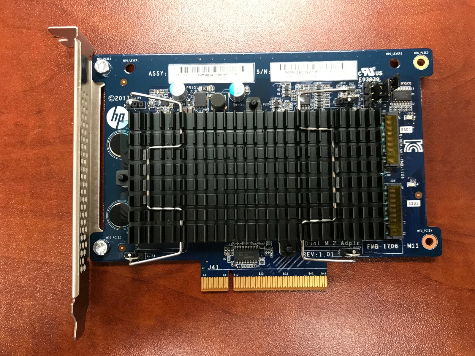 HP Dual M.2 to PCIE SSD Adapter Kit For Z8 G4 Worstation 844779-001 L32771-001