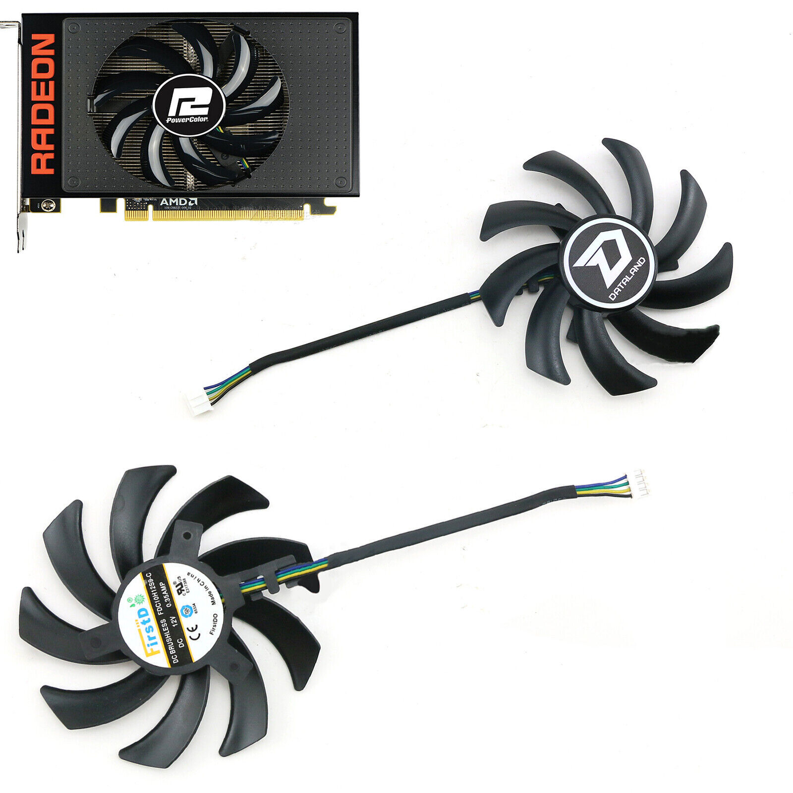 FDC10H12D9-C Graphics Card Cooling Fan for AMD/Dylan/ASUS R9 Nano 4G HBM