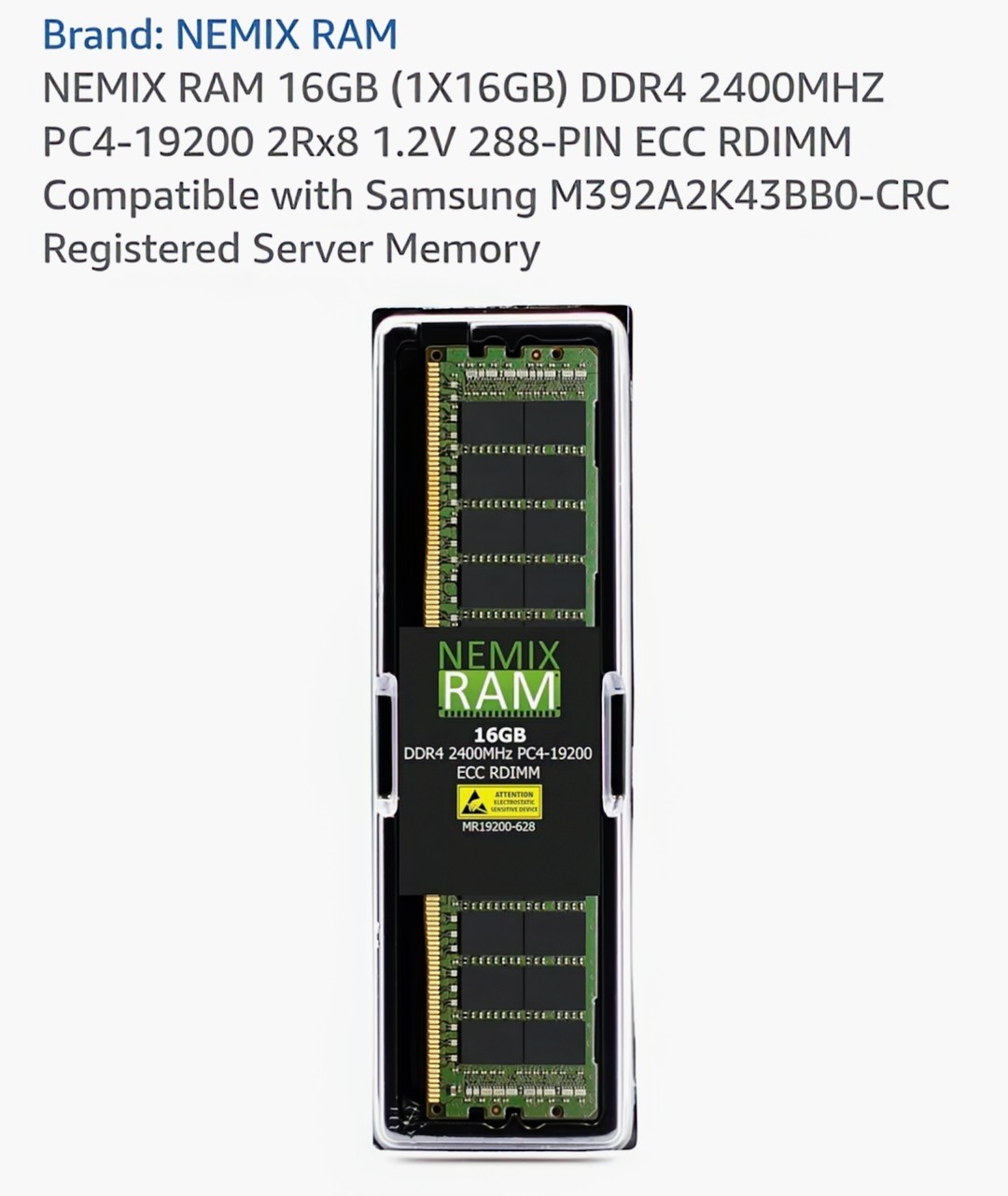 Nemix DDR4 2400mhz Pc4 19200 Desktop Memory