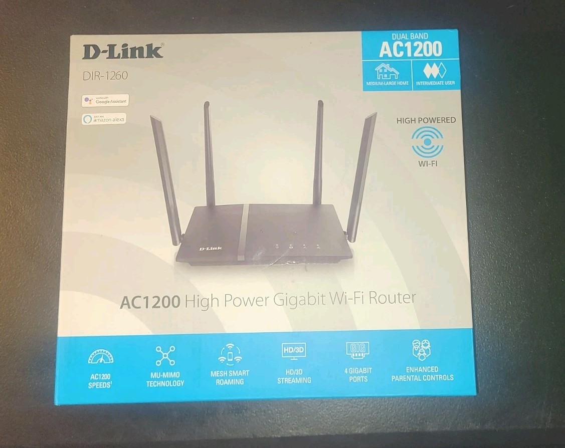 D-Link DIR-1260 AC1200 4-Ports Gigabit Wi-Fi Router
