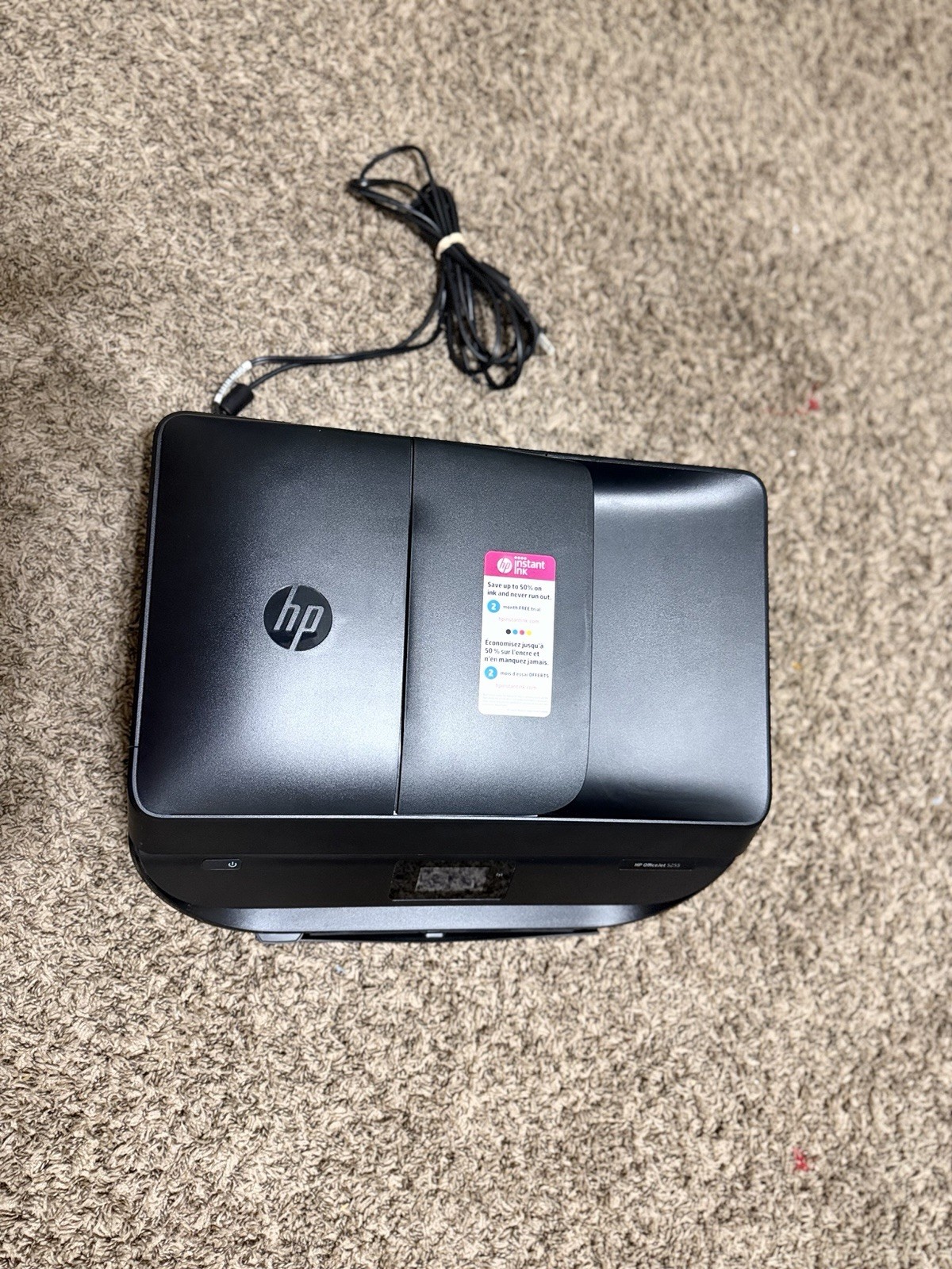 HP OfficeJet 5255 Wireless All-In-One Printer - Black