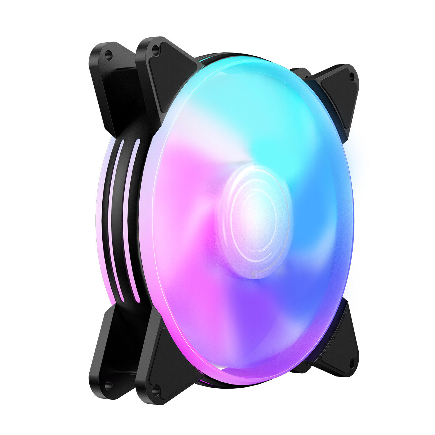Smooth Airflow Low Noise High Airflow Super Quiet Colorful Light CPU Chassis Fan