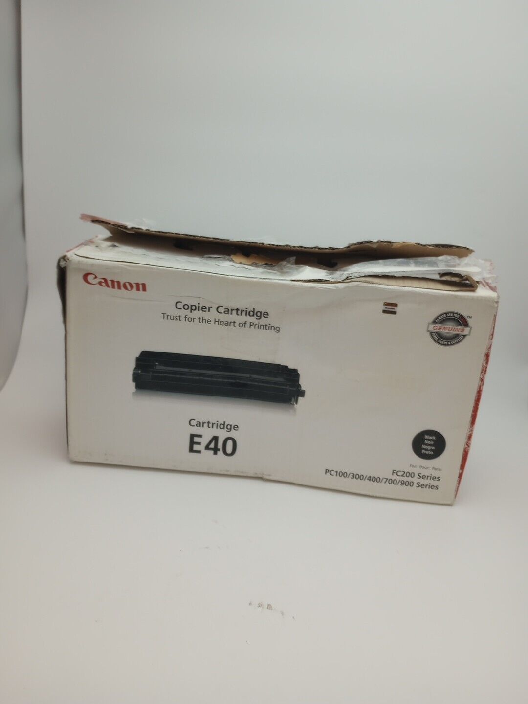 Canon E40 Black Cartridge 1491A002 Genuine OEM  USED 81