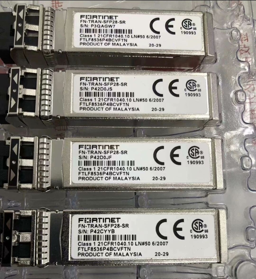 1PCS Fortinet FN-TRAN-SFP28-SR 25GE 850nm 300m MMF FTLF8536P4BCVFTN Transceiver
