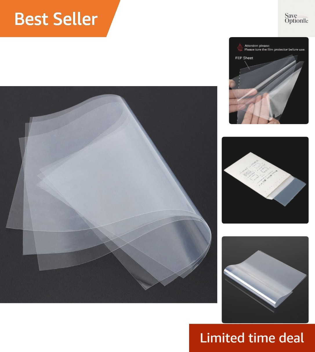 5PCS  FEP Film 200x140mm for Elegoo & Anycubic 3D Printers - High UV Transmit...
