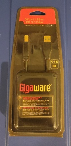 Gigaware Gold-Plated 6-Ft. USB 3.0 Cable No. 260-1524