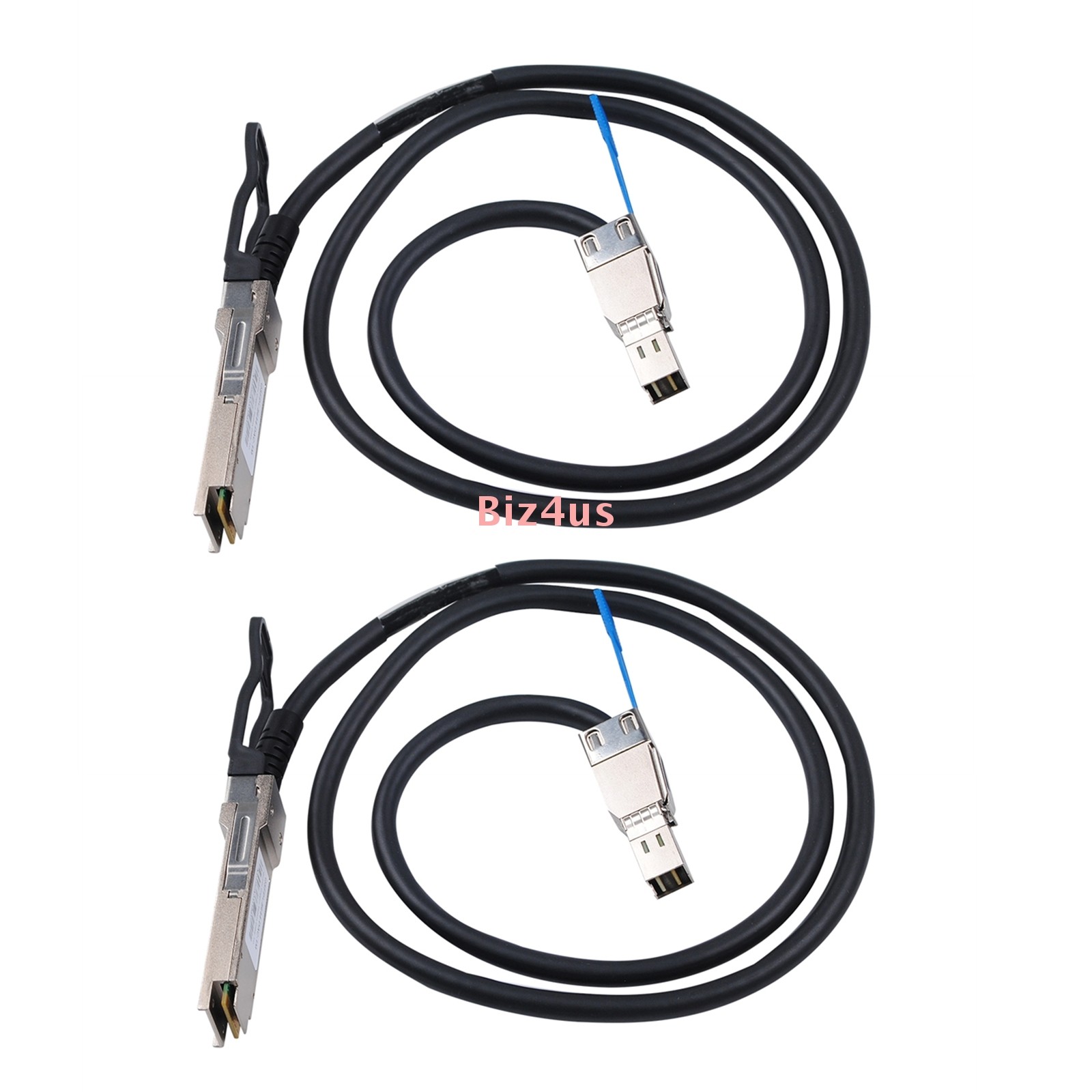 2PCS External SAS Cable QSFP SFF-8436 to SFF-8644 Hybrid HD Mini SAS Cable 3.3ft