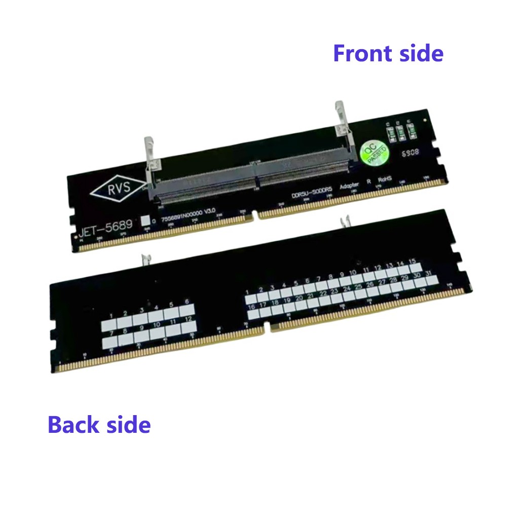Laptop DDR5 RAM to Desktop Adapter SO-DIMM to U-DIMM Memory Tester Converter